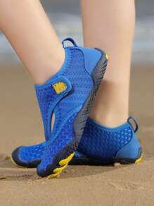 Zapatos de agua y zapatos para vadear al aire libre para niños, con opciones de multicolor a juego entre padres e hijos, Top de tela transpirable, suela suave antideslizante, adecuados para excursionismo al aire libre y actividades acuáticas de niños