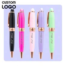 1pc Personalized Short Mini Pocket Pen, Engraved Logo Design, Cute Stationery For Office, School, Advertising Gift Back To School
