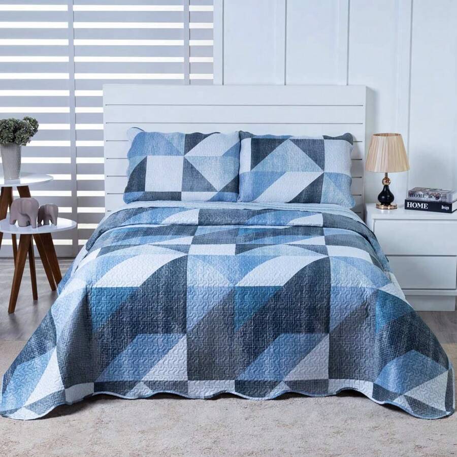 Boutis Ultrasonic Double-Sided 3-Piece Bedspread Kit With Pillowcase - Cairo - View 1