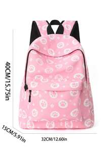 1pc Big Kids Girls Fashion Casual Purple Butterfly Print Backpack Primary School Middle School Students Large Capacity Multi-Layer Schoolbag Highly Attractive Adjustable Shoulder Strap Girls Backpack Can Hold A4 Paper Books Laptop Suitable For Daily Campus Travel Holiday Gift