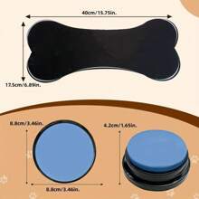 Set de 6 pièces de boutons sonores pour l'entraînement des chiens et l'amour des chiens. Pour les cadeaux aux amateurs de chats/chiens et aux mamans de chiens/chats. Accessoires pour animaux de compagnie avec des autocollants "Amoureux des chiens et mamans de chiens" et "Amoureux des chats et mamans de chats". Aide à l'entraînement idéale pour une communication efficace. Piles non incluses.