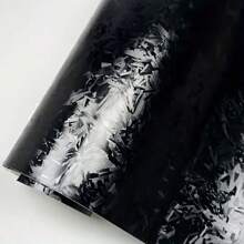 1pc Forged Black Carbon Fiber Vinyl Wrap Film For Cars & Motorcycles - Durable PVC Adhesive Film, Automotive Forged Carbon Fiber Car Wrap Suitable For Exterior & Interior Decoration, Hood Protection, Glass Wrapping - one-size - View 9