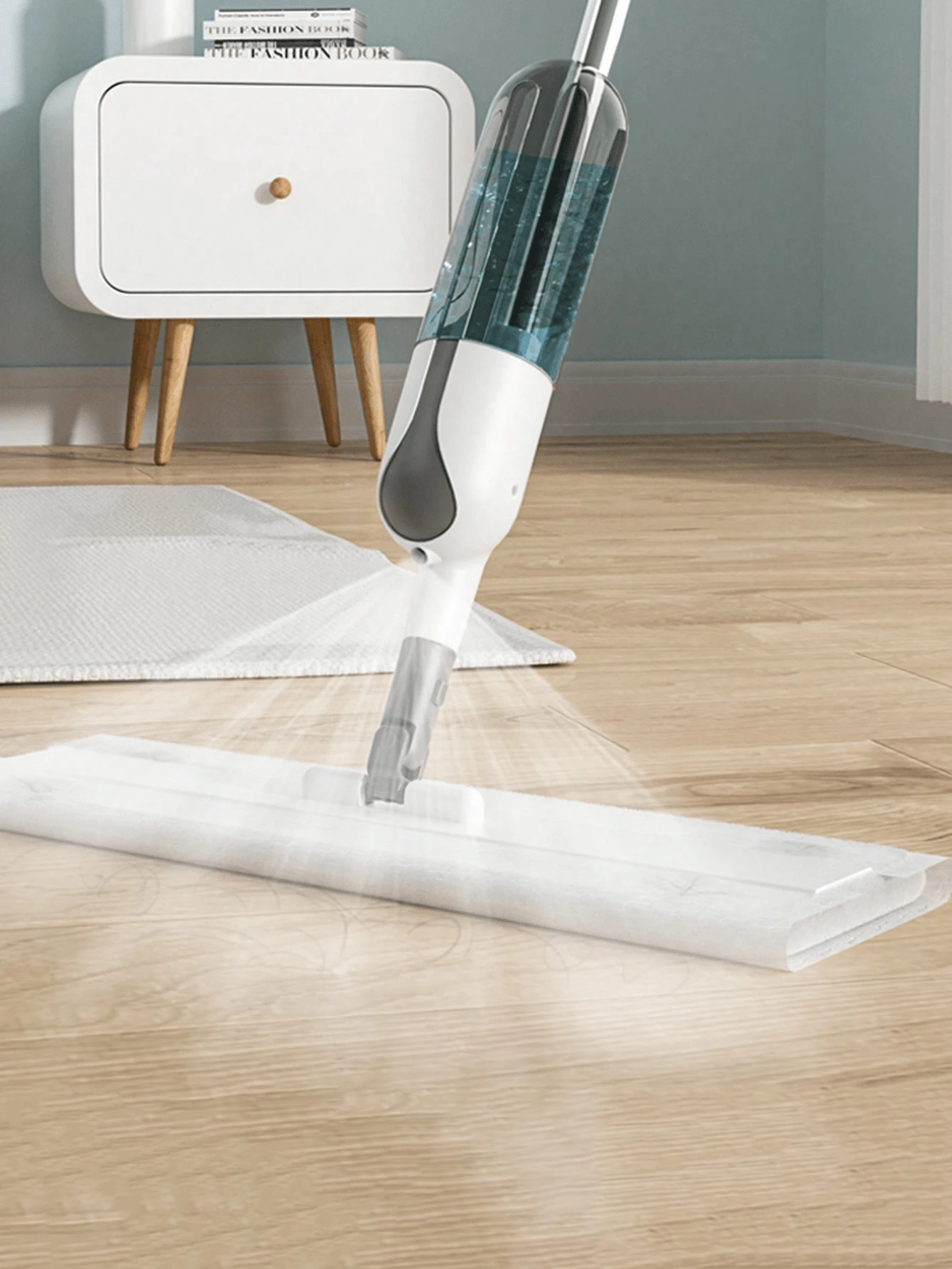 1pc Spray Mop All-In-One Floor Cleaning System, Home Cleaning Tool With Replaceable Mop Heads