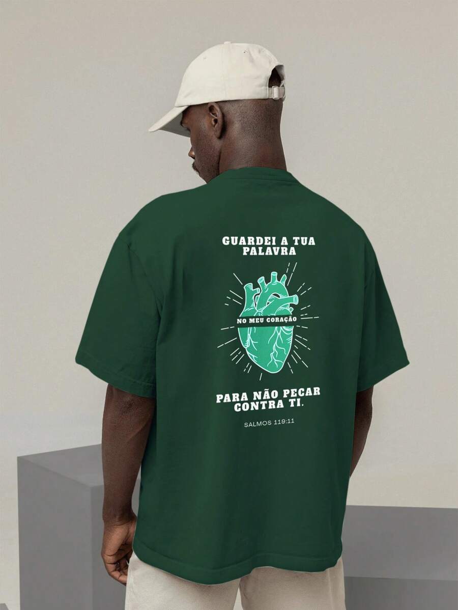 Camiseta Oversized Unissex Gospel 100% Algodão – Estampa Cristã | Fé, Deus, Jesus, Versículos Bíblicos | Moda Evangélica, Streetwear Cristão, Louvor e Adoração | Roupas para Cultos e Eventos | Presente Perfeito para Cristãos