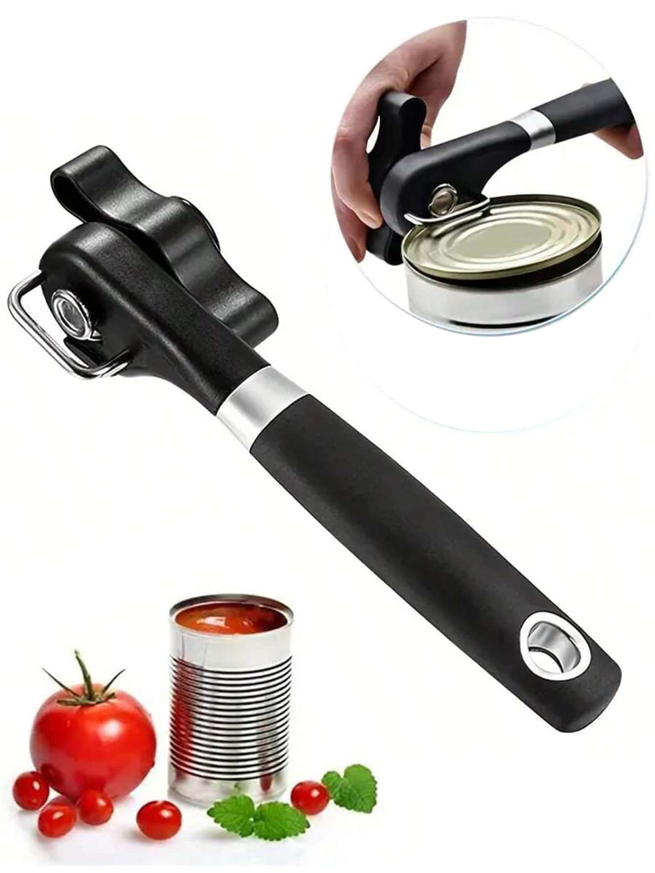 1 件装多功能侧开式快速简易不锈钢罐头刀厨房开罐器小工具厨房配件