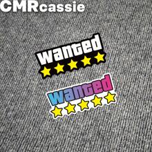 Limited Edition 5-Star WANTED Car Window & Bumper Sticker Set - Waterproof Vinyl Decals For The Wanted - one-size - View 13