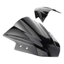 Black Motorcycle Windshield Rain Shield, Motorcycle Windshield Rain Shield - Black - View 2