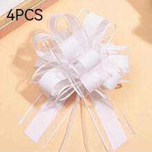 2件拉蝴蝶结丝带,婚礼生日情人节圣诞节用品,派对装饰礼品包装拉花丝带蝴蝶结,春节春节情人节礼物用品情人节 - 彩色 - 查看 15