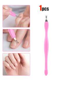 100 piezas Cortador de cutículas con forma de V, horquilla con forma de V para cutículas, eliminador de cutículas, herramienta de doble cabeza en forma de V para el cuidado de uñas y pies, herramienta de cuidado para el hogar y el salón de uñas. 90/80/70/60/50/40/30/20/10/1 pieza