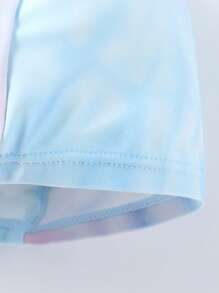 Annil Tween Girl Clothing For Girls Tween Girl Swimwear One-Piece Long Sleeve Suit Summer - Blue - View 7