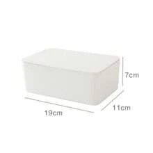 1pc Solid Color Minimalist Style Large Capacity Wet Wipe Box, Tissue Box For Storing Face Mask & Disposable Gloves