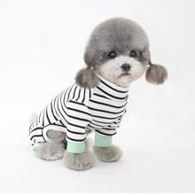 1 pieza Nueva ropa para mascotas, ropa de 4 patas para perros pequeños como Teddy, Pomerania, gatos, cómoda y transpirable ropa de dormir casual, adecuada para primavera, otoño e invierno