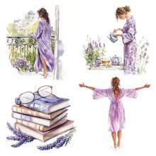 1 opakowanie Vintage Purple Series Wygodne naklejki dekoracyjne do domu do czytania, picia kawy, prowadzenia dziennika, cięcia DIY, notatnika, pamiętnika, albumu ze zdjęciami, artykułów szkolnych, dekoracyjnych naklejek - Fioletowy - Zobacz 8