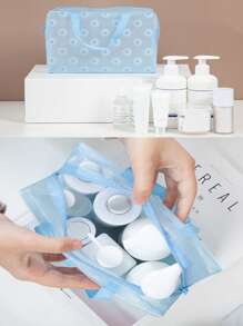 Ditsy Floral PVC wasserdichte Kosmetik-Toilettenartikel Dusch-Organizer Reise-Aufbewahrungstasche, ein Muss-haben Make-up-Tasche Make-up-Tasche Hautpflege-Tasche Kulturbeutel Packwürfel, Reiseessentials Kreuzfahrtessentials Studentenwohnheim-Essentials, Brautjungferngeschenke, Muttertagsgeschenke, Geburtstagsgeschenke, Geschenke für Freunde und Lehrer, Wohndekoration, Badezimmer Wohnzimmer Bett Lippenpflege-Organizer, Kosmetiktasche, große Makeup-Tasche, Weihnachtsgeschenke, Tasche, Reise, Tasche, Clutch / kleine Handtasche, Make-up-Organizer, Tasche, Pinseletui, Mini-Tasche, Tasche mit großer Kapazität