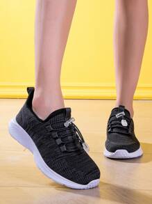 1 Pair Girls' Breathable Comfortable Fashionable Casual Shoes, Lightweight Running Sneakers, Spring/Summer - Multicolor - View 3