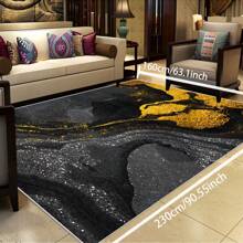 Local Rug, Luxurious Marble Pattern Rug With Backing, Machine Washable Rug, Dot-Plastic Backed, Room Rug, Bedroom, Home Office, Kids' Room, Playroom, Kitchen, Dining Room Mother's Day Home Bathroom Decor - Multicolor - View 37