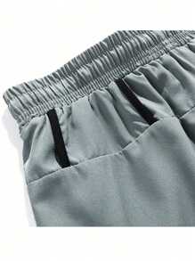 Men's Fitness Sports Shorts,Sport Shorts Men Sportswear Double-Deck Running Gym - Light Grey - View 5