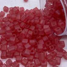 Set de 120 piezas de cuentas de vidrio en forma de cubo cuadrado, forma de bloque helado apta para hacer anillos, pulseras, regalos para amigos, y complementos diarios de joyería