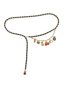 1pc Metallic Chain Waist Belt, Fashionable Y2K Design Waist Chain, Versatile And Elegant