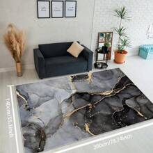 Local Rug, Luxurious Marble Pattern Rug With Backing, Machine Washable Rug, Dot-Plastic Backed, Room Rug, Bedroom, Home Office, Kids' Room, Playroom, Kitchen, Dining Room Mother's Day Home Bathroom Decor - Multicolor - View 23