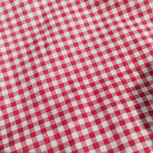 1pc Red & White Plaid Gingham Fabric With Floral Print, Countryside Style, Photography Backdrop, DIY Craft, Gift Wrapping, Tablecloth, Curtain, Sofa Upholstery - Multicolor - View 8