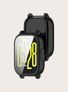 1pc Casual Plain Electroplated TPU Full Protective Frame Soft Case, Scratch-Resistant And Shock-Proof Smart Watch Cover Compatible With Redmi Watch 5 Active