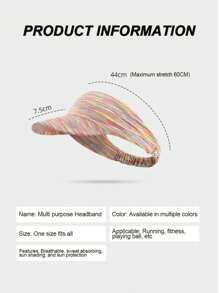 GOLOVEJOY 1 件透气运动针织开顶棒球帽，女士防晒帽，适合网球、徒步旅行、骑自行车、跑步 - 彩色 - 查看 3