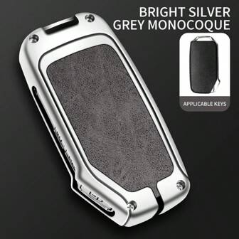 锌合金皮革汽车钥匙包保护套适用于起亚 Sportage Ceed Sorento Cerato Forte KX3 K5 2017-2020 汽车零件保护壳