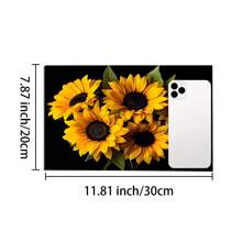 1pc Sunflower Pattern Printed Absorbent Mat, Home Decor, Suitable For Espresso Machine Countertop, Sink Drain, Faucet, Bathroom Vanity, Kitchen & Bathroom Accessories - FULSD283 - View 12