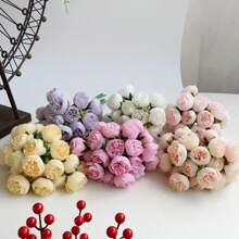 27 Stems Tea Rose And Mini Rose Bouquet, Suitable For Weddings, Home Decor, Photography, As Well As Gifts For Christmas, Valentine's Day, Thanksgiving, And Anniversaries Birthday Graduation