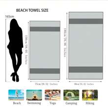 1 szt. Sportowy ręcznik plażowy Outdoor High Definition Digital Printed Cute Color Footprint Design, mata do jogi do sportów halowych, szal przeciwsłoneczny na plażę, przenośny, chłonny, szybko schnący ręcznik kąpielowy