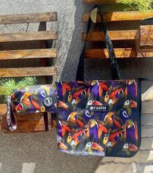 Women's Bag, Tote Bag And Organizer, Summer Beach - Purple - View 2