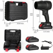 Jet Dry Mini Blower 35000RPM Air Blower Super Fan Turbo Battery Powered Portable, For Car Drying, Cleaning - US A Type Plug(110-127V) - View 11