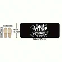 1pc/2pcs/3pcs Black & White Kitchen Mat - Crystal Velvet Material, Anti-Fouling Anti-Slip, Machine Washable, Suitable For Sink, Bedroom, Living Room And Dining Room - Multicolor - View 15