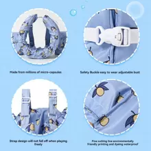 1 件游泳训练浮力背心，适合男孩和女孩的可爱漂浮背心，适合 2-7 岁，适合体重 14-25 公斤（30-55 磅） - 彩色 - 查看 6