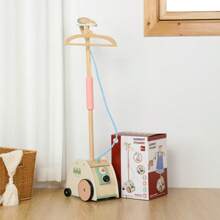Kid Wooden Ironing Machine Toys Pretend Toy Set Wooden Play House For Birthday Gifts