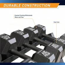 Cast Iron Hex Dumbbells Collection - Available Size From 3-Lb To 100-Lb - 65磅 - 查看 3