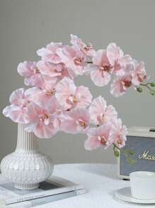 1 件新款 9 头高端人造蝴蝶兰花，适合家居装饰、酒店展示、婚礼装饰、日常生活 - 彩色 - 查看 2