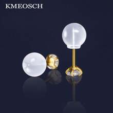 KMEOSCH 20/50/100 件舒适防水柔软耳环后盖耳环别针后盖，柔软透明耳环后盖替换件，适用于 DIY 珠宝制作配件 - 無色 - 查看 2