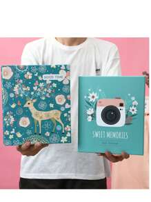 1pc 6-Inch Large Capacity Photo Album, 200 Pockets For Baby Growth Record