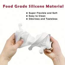 1pc 4/8-Cavity Oval Silicone Mold - DIY Chocolate And Ice Cream Cake Mold - Handmade Tools,DIY Popsicle Mold - Multicolor - View 8