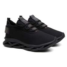 Men's Tennis Shoes For Gym, Sport, Running, Walking And Crossfit - Ultra Lightweight And Comfortable - 黑色 - 查看 2