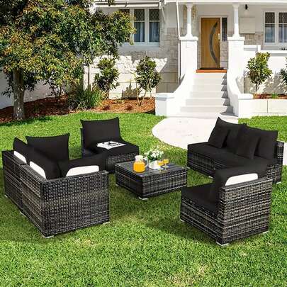 1pc Solid Color Milk Silk Elastic Sofa Cushion Cover, High Stretch Dustproof Universal Seasonal Use Suitable For Garden Patio Outdoor Rattan Sofa Seat Protector Slipcover