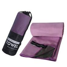 1 pezzo Asciugamano da viaggio e sport in microfibra, compatto, leggero, altamente assorbente, adatto per escursioni, yoga, allenamento, backpacking, palestra