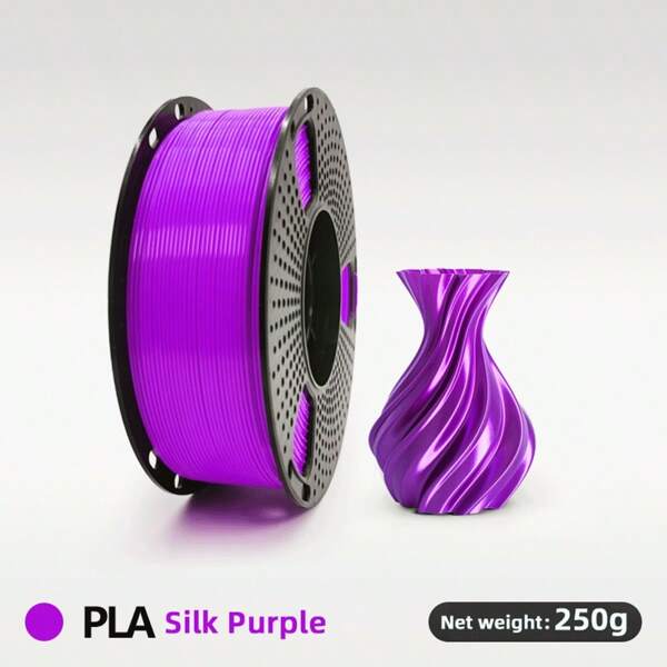 255G PLA 3D Printer Filament PLA Filament 1.75mm, Neatly Wound PLA 3D Printing Filament 1.75mm, Dimensional Accuracy +/- 0.02 Mm, Fit Most FDM 3D Printers, 0.255kg Spool (8.82oz)