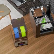 3D Drucker Filament Trockner, PTC Dehydrator Trockner Box, Temperatur Feuchtigkeitskontrolle, 2 Spule kompatibel mit 1.75mm, 2.85mm, 3.00mm - Silber - Übersicht 8