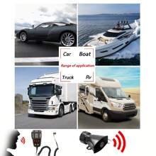 100W 12V 7 Sound Loud Car Alarm P-Olice Fire Horn Siren PA Speaker MIC System Kit - Black - View 10