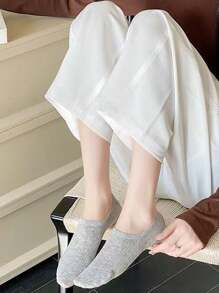 5 Pairs Low Vamp Invisible Ankle Socks, Non-Slip, Comfortable, Soft, Breathable, Versatile For Everyday Wear - Multicolor - View 10