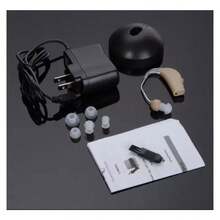 Aparato Auditivo Recargable Para Sordera Amplificador Sonido - Caqui - Ver 8