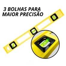 Hand Level Leveler 3 Bubbles And Ruler 50cm 20 Inches